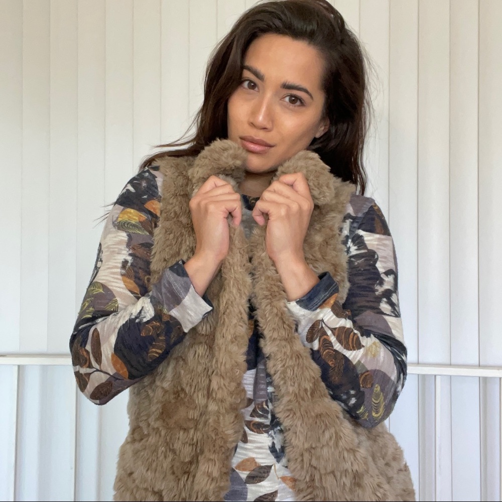 Long Faux Fur Vest
